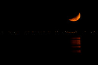 November Moon over Lake Winnebago, Fond du Lac, WI